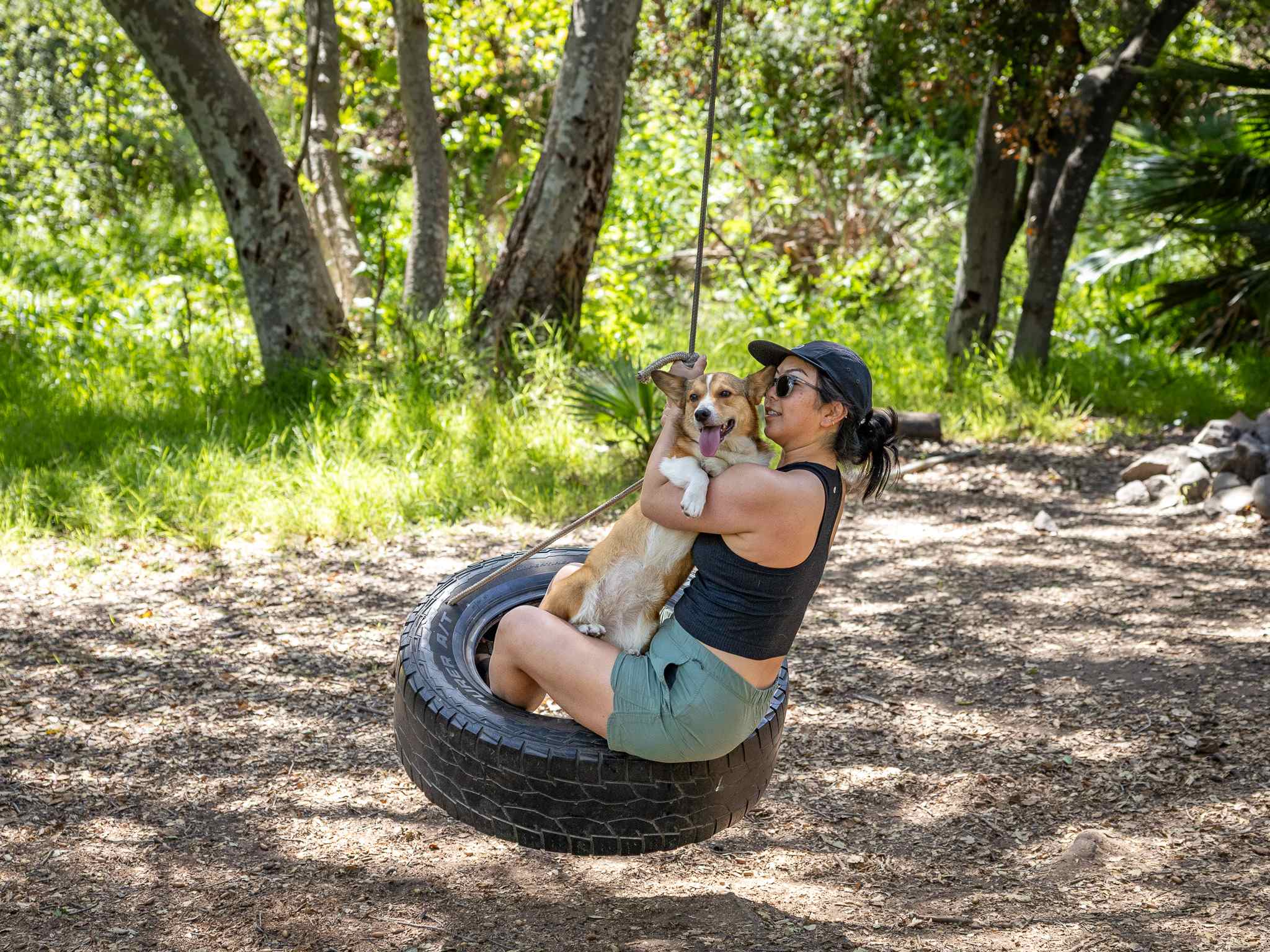 tire swing at Site 1