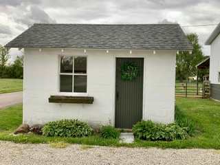 This is the original milk house for our farm.  